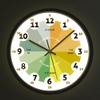 Geek Alerts How to Tell Time Learning Silent Quartz Clock,Voice Control LED Night Light,Homeschool Kindergarten Classroom Nursery Decor Teaching Time 12inch Metal Frame Watch for Kids view 1