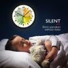 Geek Alerts How to Tell Time Learning Silent Quartz Clock,Voice Control LED Night Light,Homeschool Kindergarten Classroom Nursery Decor Teaching Time 12inch Metal Frame Watch for Kids view 4