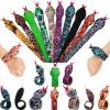 Chivao 10 Pieces Assorted Slap Lizard Snap Bracelet Sequin Animal Slap Bracelets for Easter Halloween Party Favors(Snake Style) view 1