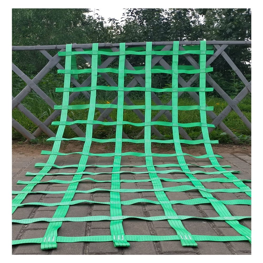 DREAMOSA Climbing Net Ninja,Climbing Cargo Net,Rope Netting Playground Ninja Warrior Training Equipment Accessories for Slacklines Play Sets for Treehouse Swingset,Both for Kids and Adult,Green
