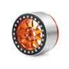 LAFEINA Metal 2.2" Beadlock Wheels Rims for 1:10 RC Crawler Car SCX10 RR10 Wraith TRX4 TRX6, 4Pcs/Set (Orange) view 2