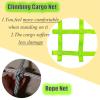 DREAMOSA Climbing Net Ladder,Climbing Cargo Net,Swing Set Ninja Warrior Obstacle Course Indoor Jungle Gym Rope Bridge for Treehouse Webbing Net for Kids Climber,for Backyard Playground,Green view 4