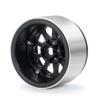 LAFEINA Metal 2.2" Beadlock Wheels Rims for 1:10 RC Crawler Car SCX10 RR10 Wraith TRX4 TRX6, 4Pcs/Set (Black) view 2