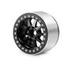 LAFEINA Metal 2.2" Beadlock Wheels Rims for 1:10 RC Crawler Car SCX10 RR10 Wraith TRX4 TRX6, 4Pcs/Set (Black) view 3