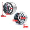 LAFEINA Metal 2.2" Beadlock Wheels Rims for 1:10 RC Crawler Car SCX10 RR10 Wraith TRX4 TRX6, 4Pcs/Set (Black) view 4