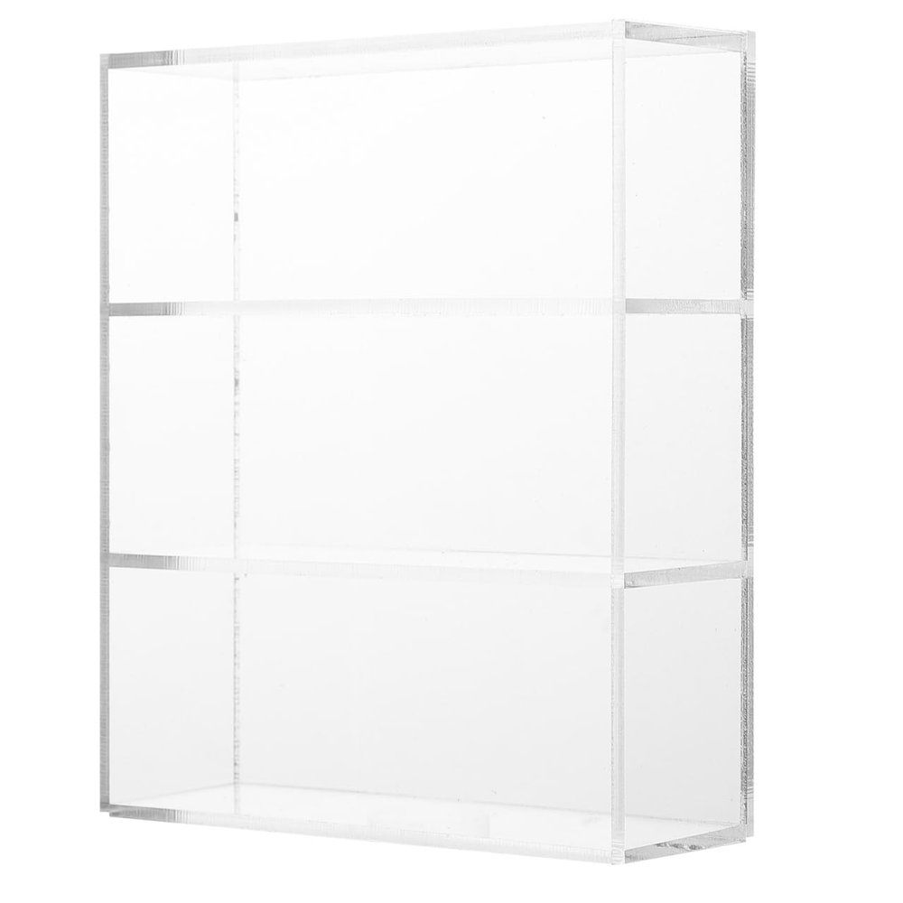 SEWACC Miniature Acrylic Furniture Miniature Storage Case Decorative Doll House Accessory