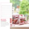 SEWACC Miniature Acrylic Furniture Miniature Storage Case Decorative Doll House Accessory view 2