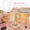 SEWACC Miniature Acrylic Furniture Miniature Storage Case Decorative Doll House Accessory view 3