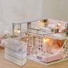 SEWACC Miniature Acrylic Furniture Miniature Storage Case Decorative Doll House Accessory view 4