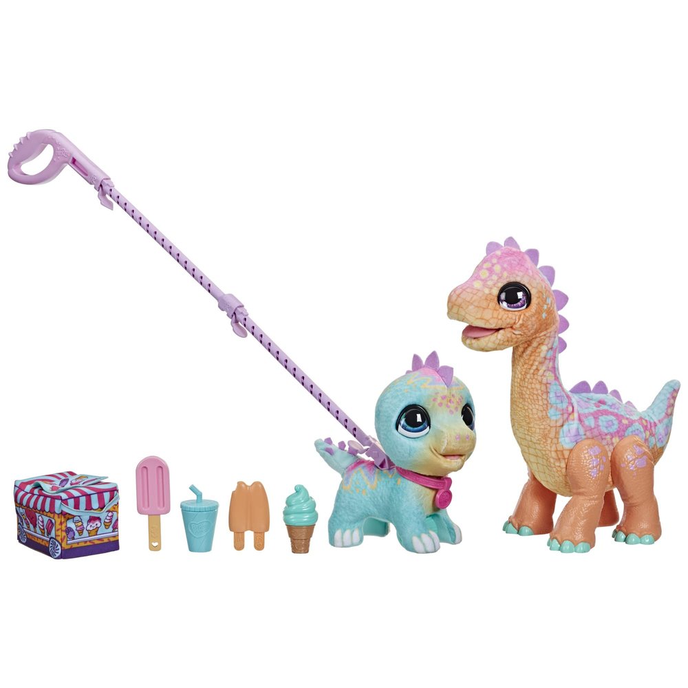 furReal Sallys Ice Party Electronic Animal with Over 40 Sounds and Reactions and Walkalots Dino, from 4 Years [Exclusive to Amazon]