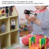 Xirfuni Family Puppets Set, Flexible Soft Family Dolls, NonToxic for Kids Children(7 Black Puppets) view 2