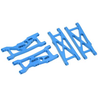 Topiky RC Suspension Arms, Aluminium Alloy Precise Design Wear Resistant RC Front Rear Arms for 1/10 RC Short Course Truck for LOSI 22S SCT(Blue)