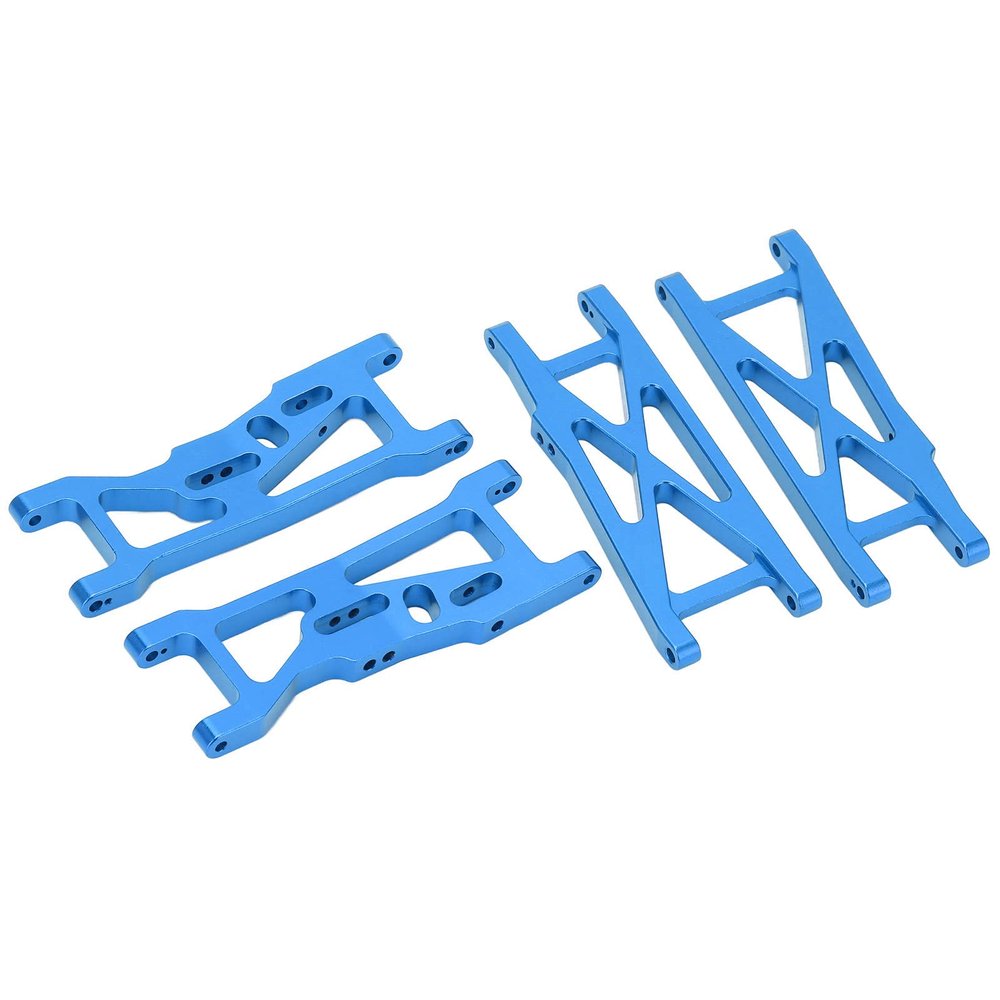Topiky RC Suspension Arms, Aluminium Alloy Precise Design Wear Resistant RC Front Rear Arms for 1/10 RC Short Course Truck for LOSI 22S SCT(Blue)