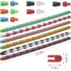 LENDOD 30 Pack Wacky Tracks Snap and Click Fidget Toys Finger Sensory Toys, 24 Links Snake Puzzles for Stress Relief, Party Bag Fillers, Party Supplies view 2