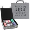 Sofia's Findings Personalized Leatherette 100 Poker Chip Set - Gray view 1