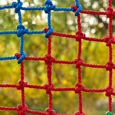 CHINLIFE Colorful Climbing Net for Kids Climb Netting Nylon Rope Playground Net for Indoor Outdoor Wall Ladder Swingset Decorative Protective Netting, Customizable (Size : 2x10m(7x33ft))