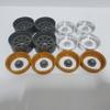 H-TECH RC Parts 1/10 Crawler Car 12mm hex 2.2inch Aluminum CNC Metal Beadlock Wheel 4PCS Custom Plating (HTW2.2-C001), Gold view 4
