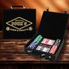 Sofia's Findings Personalized Casino Leatherette Poker Chip Set - Gray view 2