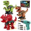 FREE TO FLY Dinosaur Toys Gifts for 3 4 5 6 7 8 Year Old Boys: Stem Dinosaur Toy for Kids 3-5 Girls Toddler Building Learning Eductional Take Apart Dino Toys with Electric Drill Birthday view 1