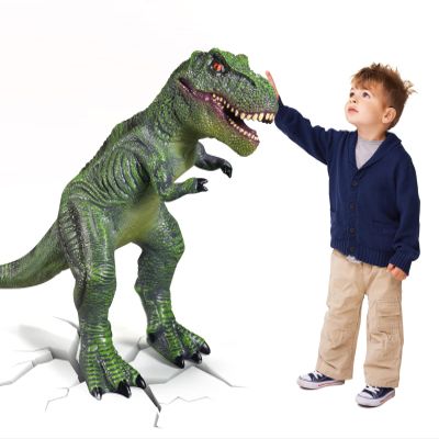 YONGJULE Large Dinosaur Toys- 28" Tyrannosaurus Rex Soft Dinosaur Toys for Kids 3-5, Big Inflatable Dinosaur for Boys Girls, Toddler Dinosaur Party Favors (Tyrannosaurus Rex)