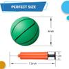6" Mini Basketball for Mini Basketball Hoop, Small Replacement Ball for Over The Door Hoop, Little PVC Playground Pool Ball for Kids Toddler, Beach Indoor Outdoor Sport Game 3 PCS (Rainbow) view 2
