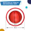 6" Mini Basketball for Mini Basketball Hoop, Small Replacement Ball for Over The Door Hoop, Little PVC Playground Pool Ball for Kids Toddler, Beach Indoor Outdoor Sport Game 3 PCS (Rainbow) view 3