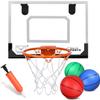 6" Mini Basketball for Mini Basketball Hoop, Small Replacement Ball for Over The Door Hoop, Little PVC Playground Pool Ball for Kids Toddler, Beach Indoor Outdoor Sport Game 3 PCS (Rainbow) view 4