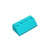 Eske Kouri Gobricks GDS-591 Slope 45 2 x 4 Compatible 3037 Pieces of Children's Toys (20 PCS,322 Medium Azure(046)) view 1