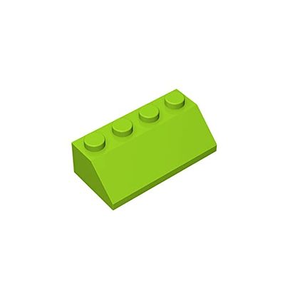 Eske Kouri Gobricks GDS-591 Slope 45 2 x 4 Compatible 3037 Pieces of Children's Toys (20 PCS,119 Lime(042))