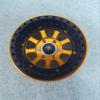 H-TECH RC Parts 1/10 Crawler Car 12mm hex 1.9inch Aluminum CNC Metal Beadlock Wheel 4PCS Custom Plating (HTW1.9-C041) Gold view 4