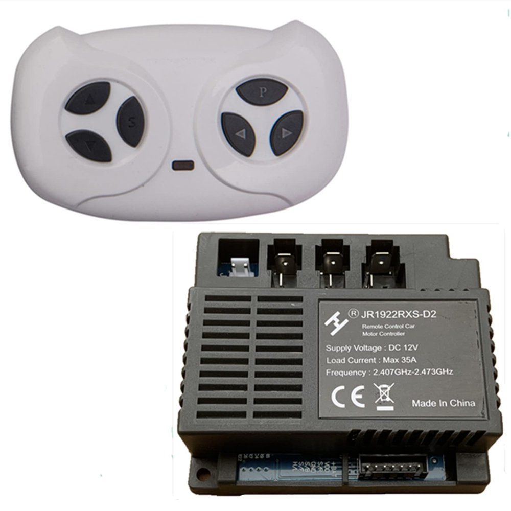JR1922RXS-D2 12V Kids Powered Ride on car 2.4G Bluetooth Remote Control and Receiver Kit Controller Control Box Accessories for Children Electric Ride On Car Replacement Parts
