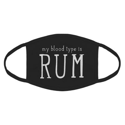 Indica Plateau My Blood Type is Rum Cotton Face Mask