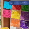Mexican Party Banners (5 Pack with 10 Plastic Flags per Banner) - Papel Picado Mexicano para Fiesta - Plastic Papel Picado - Fiesta Themed Party Decorations - Mexican Decor view 4