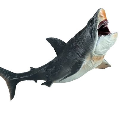 Large Shark Toys Megalodon 10.6, Realistic Shark Toy Figures, Megalodon Shark Figurine, Large Deep Sea Creature Plastic Hand-Painted Ocean Animal Model Playset for Bath Toy, Cake Topper, Collection