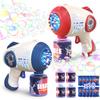 Eaglestone 2 Bubble Gun for Kids, Light Up Bubble Machine for Toddlers, 8 Hole Blower with 4 Refill, Automatic Bubble Maker for Bubble Blaster,Outdoor Toys, Birthday,Christmas Party Favor Gift view 1