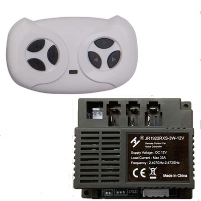 JR1922RXS-3W-12V Kids Powered Ride on car 2.4G Bluetooth Remote Control and Receiver Kit Controller Control Box Accessories for Children Electric Ride On Car Replacement Parts