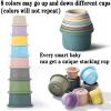 ZZYFGH Stacking Cups Toy for Baby, 8Pcs Nesting Cups with Pattern Fun Educational Montessori Gifts Cups Toys for Toddler 1-3 view 2