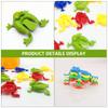 jojofuny Educational Jumping Frog Toy for Kids - 4.52 Inch Finger Press Bouncing Plastic Frogs Interactive Leap Game for Toddlers Party Favor and Fun Play view 2