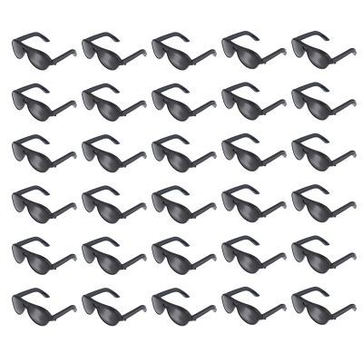 NUOBESTY 80pcs Mini Doll Sunglasses Miniature Doll Eyeglass Set Tiny Plastic Glasses for DIY Costume Supplies Cosplay Party Accessories