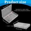 4 PCS Plastic Bridge Size Playing Cards Boxes, Snaps Closed Empty Plastic Storage Box, 2 Decks Bridge Card Case, Playingcard Storage Clear Business Trading Card Case for 3.4x2.2inches Cards view 2