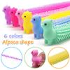 18 Pcs Stretchy String Toys,Alpaca Fidget Sensory Toy,Squeeze Pull Noodles for Boys,Girls,Adults,Birthday Party Favors School Prizes,Calm Relax view 3