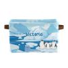 Deven Cute Polar Bear Penguin Personalized Large Storage Baskets for Organizing Shelves with Handle,Closet Decorative Storage Bins for Bathroom,Nursery,Home 2 Pack view 1