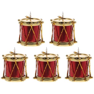Kisangel Miniature Drum Toy 1.18In Mini Musical Instrument for Dollhouse Decoration and Photography Prop Lightweight Collectible