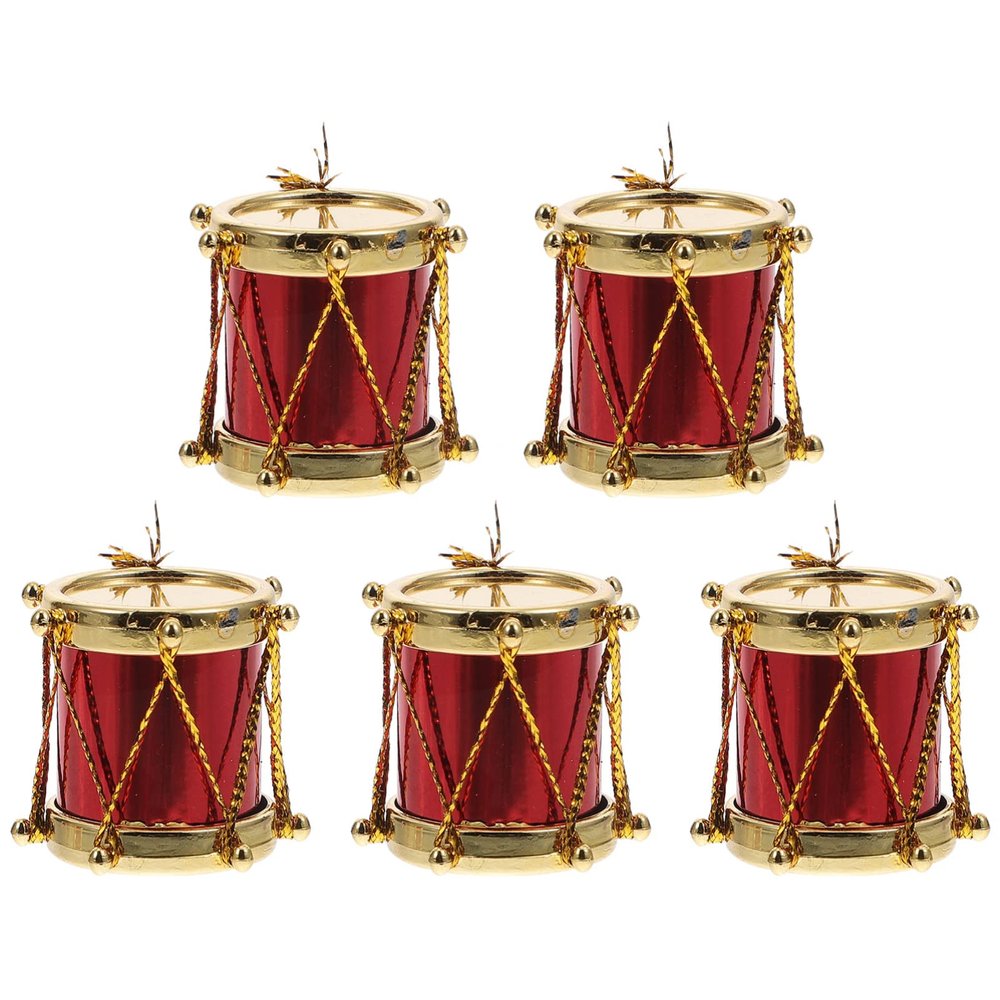 Kisangel Miniature Drum Toy 1.18In Mini Musical Instrument for Dollhouse Decoration and Photography Prop Lightweight Collectible