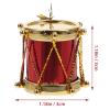 Kisangel Miniature Drum Toy 1.18In Mini Musical Instrument for Dollhouse Decoration and Photography Prop Lightweight Collectible view 2