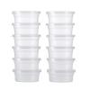 Frudge Putty Butter Slime Stress Relieve 12Pcs Storage Round Plastic Box Container Foam Ball Cups with Lids Cloud Slime Clay Fluffy Slime for Kids -Clear view 1