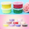 Frudge Putty Butter Slime Stress Relieve 12Pcs Storage Round Plastic Box Container Foam Ball Cups with Lids Cloud Slime Clay Fluffy Slime for Kids -Clear view 2
