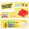 Color Dough Set Kitchen Creations Waffle Pizza Burger Maker Pretend Chef Toy Play Food Modeling Tools Kit with 12 Colors Wheat Doughs for Kids Girls Boys Christmas Birthday Gift 40Pcs view 4