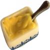 Melody Jane Dolls Houses Dollhouse Blue & White Butter Dish with Knife Miniature Kitchen Accessory 1:12 view 2