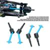 Front & Rear Axle Drive Shaft CVD Set, 4Pcs Metal Universal Drive Shaft CVD 70mm Compatible with TT02 1/10 RC Car(Blue) view 2